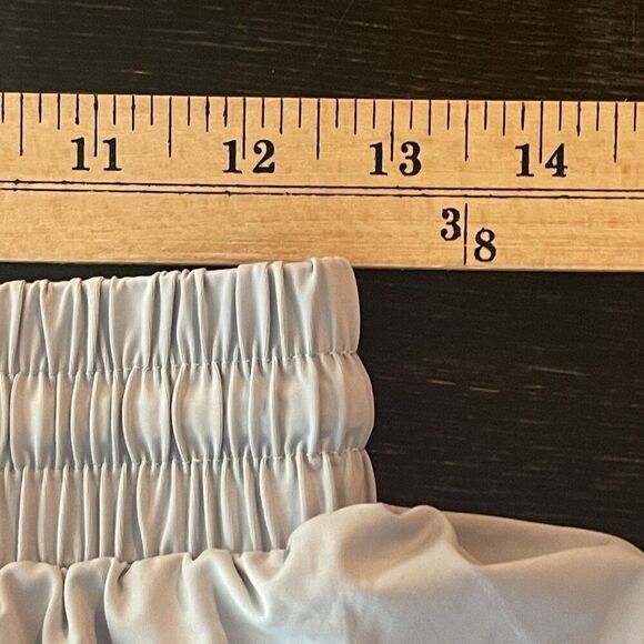 ASOS Revival Women's Light GreyBlue Flowing Shorts Size M, Built in lycra shorts - Picture 7 of 11